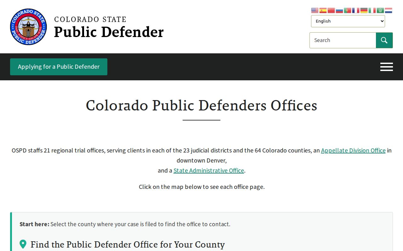 San Juan County arrest records and court charges Colorado public defender office list source