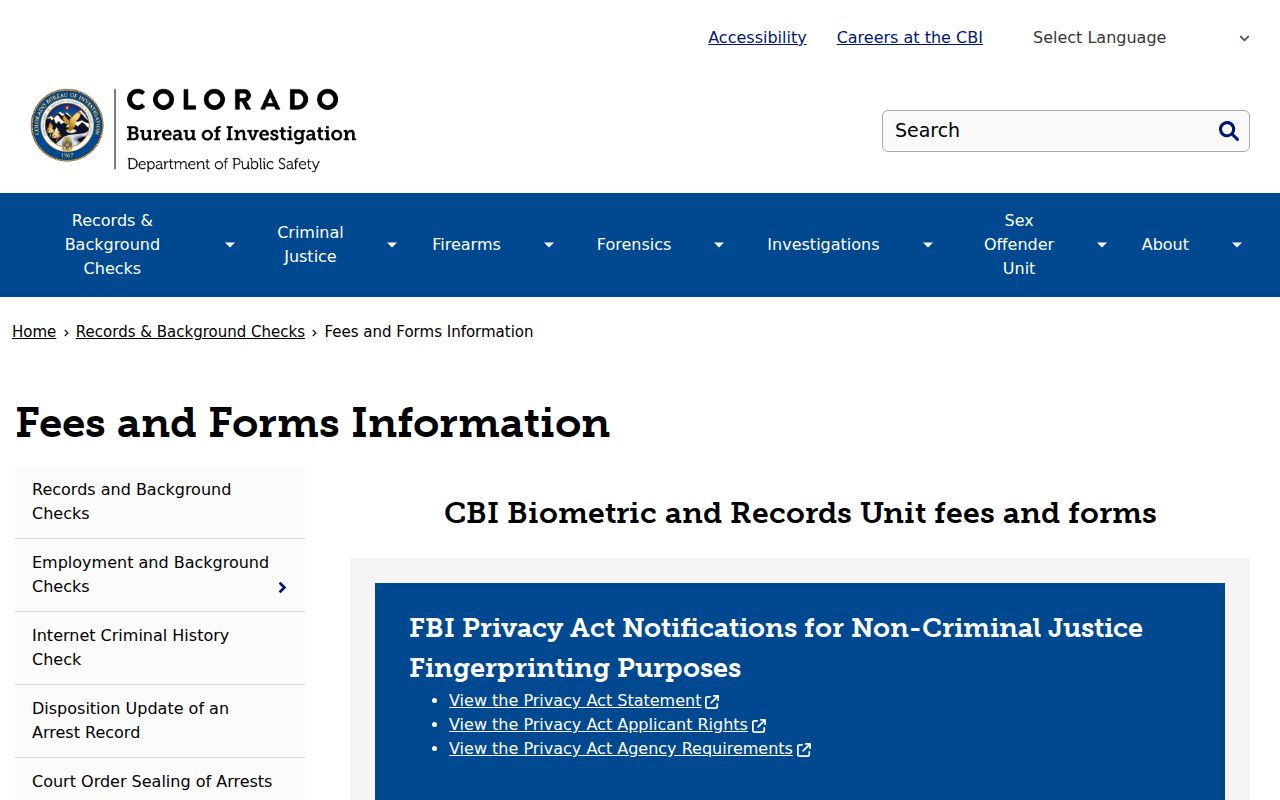 San Juan County court records and CBI fee information