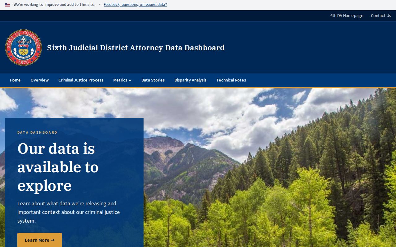 San Juan County criminal court records and 6th Judicial District Attorney dashboard
