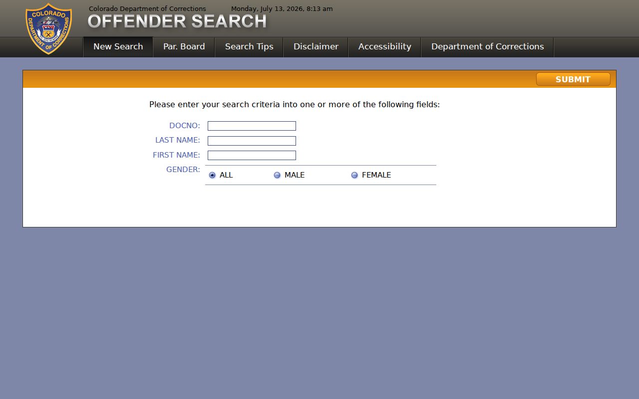 San Juan County inmate records Colorado DOC inmate locator source
